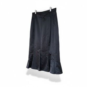 Yves Saint Laurent Black Tailored Midi Skirt | IT 38